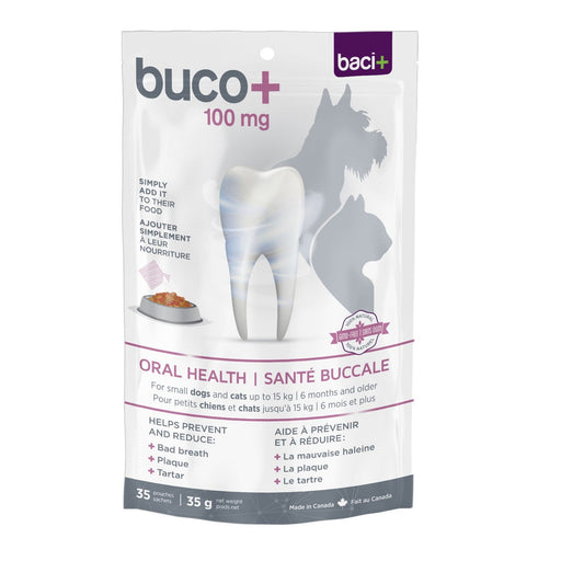 Baci+ santé buccale (buco+) 35g pour chiens et chats de moins de 15kg - Hygiène dentaire - Baci+ - Baci+ santé buccale (buco+) 35g pour chiens et chats de moins de 15kg