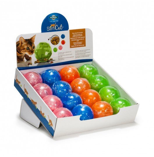 Balle distributrice de nourriture et gâterie pour chat - Slimcat - PetSafe - Chat accessoires - PetSafe - Balle distributrice de nourriture et gâterie pour chat - Slimcat - PetSafe