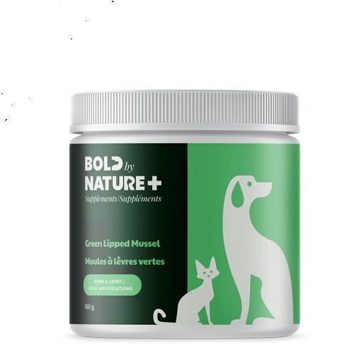 Bold by Nature Supplément de moule verte pour chiens et chats 160 g - Soin et santé - Bold by Nature - Bold by Nature Supplément de moule verte pour chiens et chats 160 g