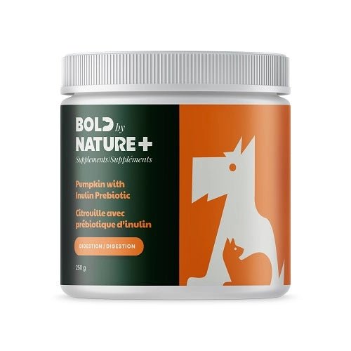 Bold by Nature Supplément poudre de citrouille avec inuline pour chiens - Soin et santé - Bold Nature - Bold by Nature Supplément poudre de citrouille avec inuline pour chiens