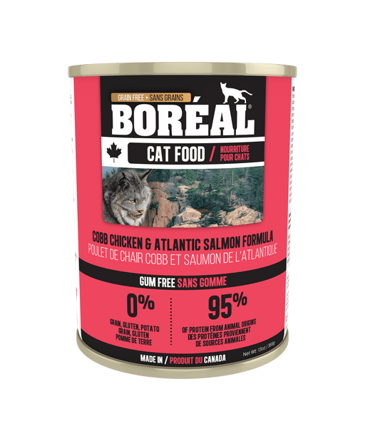 Boréal poulet cobb et saumon atlantique nourriture en conserve sans grain pour chat (Canada) - CONSERVE - BOREAL - #original_value#