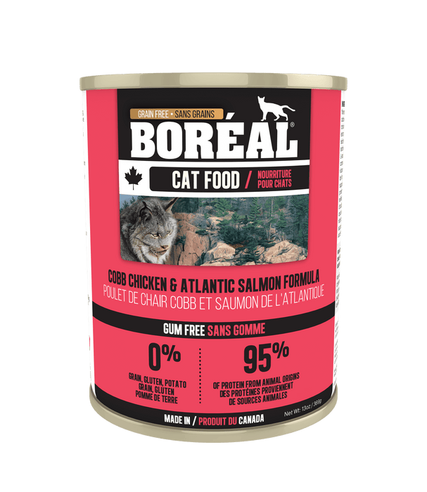 Boréal poulet cobb et saumon atlantique nourriture en conserve sans grain pour chat (Canada) - CONSERVE - BOREAL - #original_value#