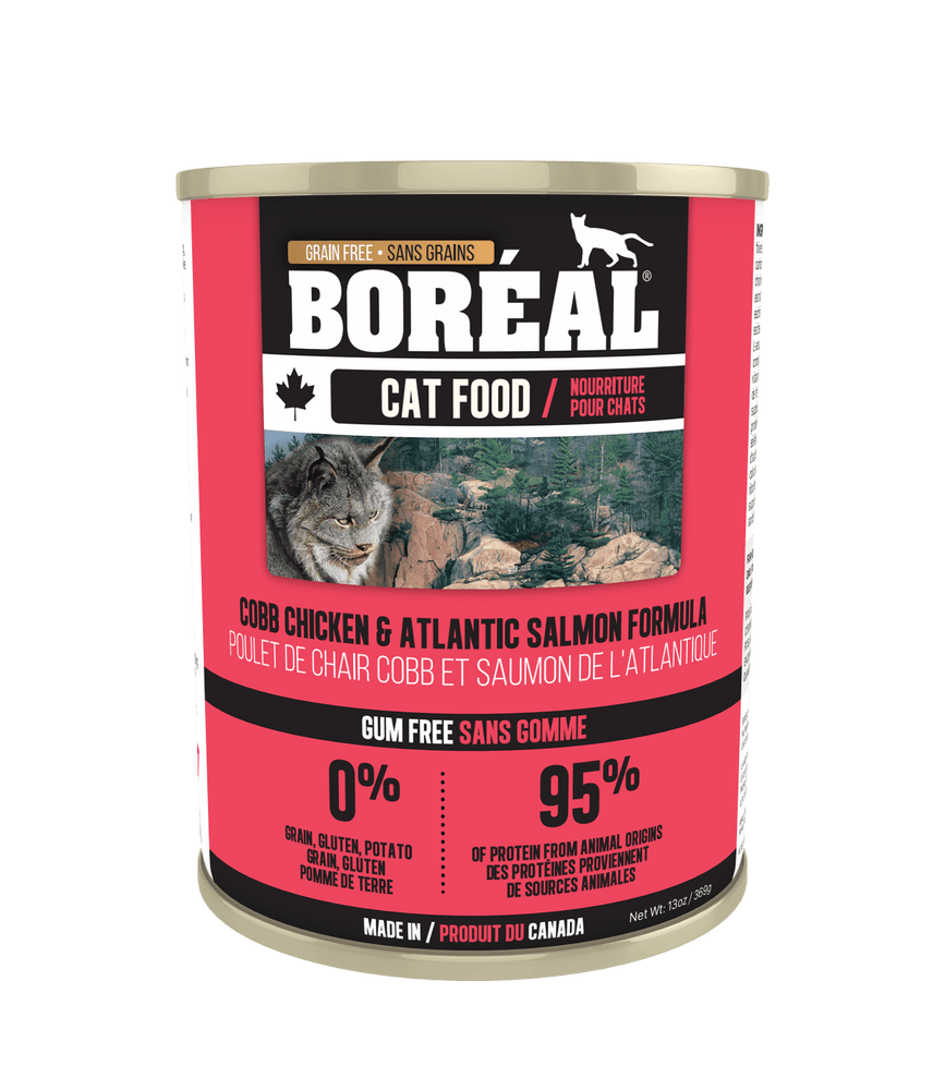 Boréal poulet cobb et saumon atlantique nourriture en conserve sans grain pour chat (Canada) - CONSERVE - BOREAL - #original_value#