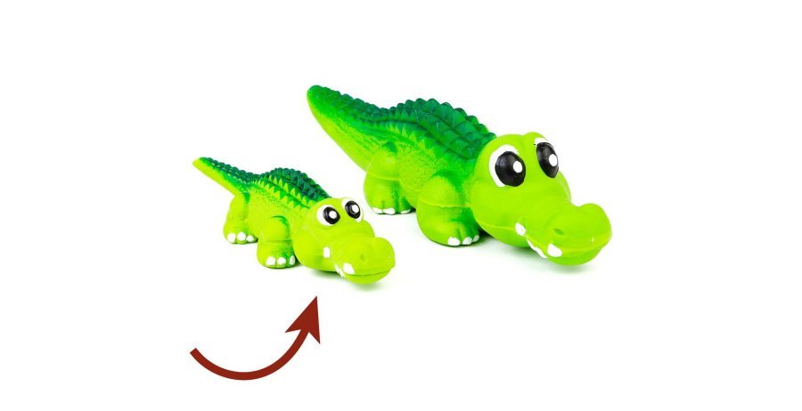 Budz jouet en latex alligator pour chiens - JOUET CHIEN - BUDZ - Budz jouet en latex alligator pour chiens