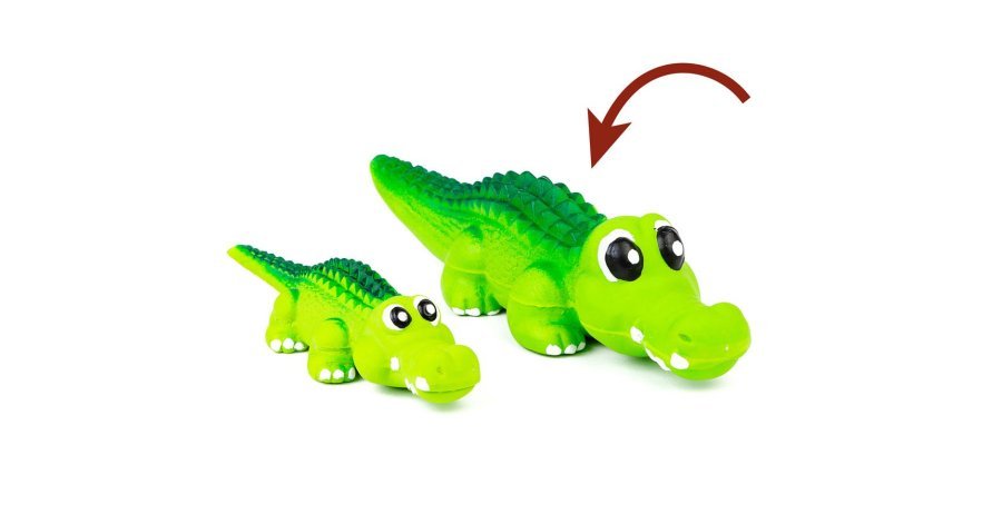 Budz jouet en latex alligator pour chiens - JOUET CHIEN - BUDZ - Budz jouet en latex alligator pour chiens