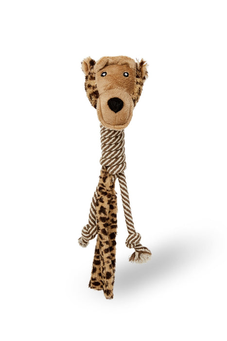 Budz jouet en peluche singe corde long cou 15'' pour chiens - JOUET CHIEN - BUDZ - Budz jouet en peluche singe corde long cou 15'' pour chiens