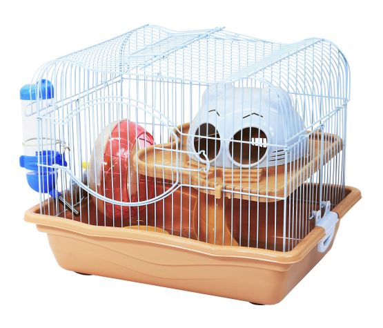 Cage Dayang helenium pour hamster/petit Rongeur 36x27x28cm (14x11x11") gris seulement