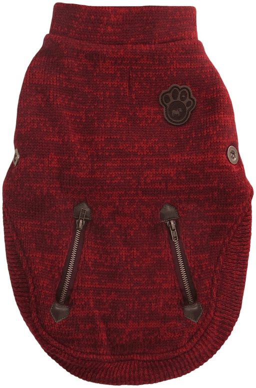Canada pooch northern knit pull doublé de molleton, marron pour chien - Manteaux - Foufou Dog - Manteau chien