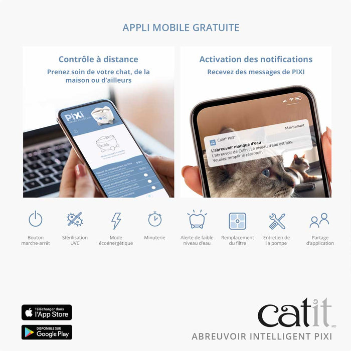 CATIT Abreuvoir intelligent PIXI - Abreuvoir - Catit - CATIT Abreuvoir intelligent PIXI
