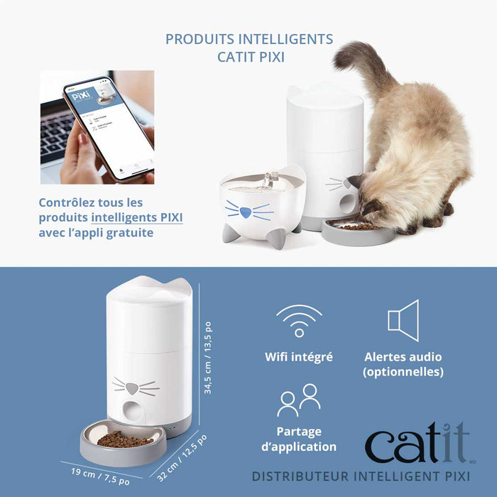CATIT Distributeur intelligent PIXI - Distributeur nourritue - Catit - CATIT Distributeur intelligent PIXI