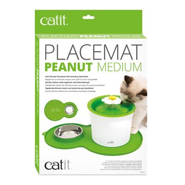 Catit napperon forme d’arachide vert moyen pour chat - Chat accessoires - Catit - Catit napperon forme d’arachide vert moyen pour chat