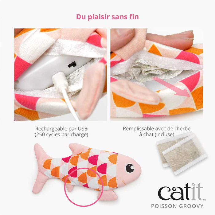 Catit poisson dansant électronique - Jouet Chat - Cat it - Catit poisson dansant électronique