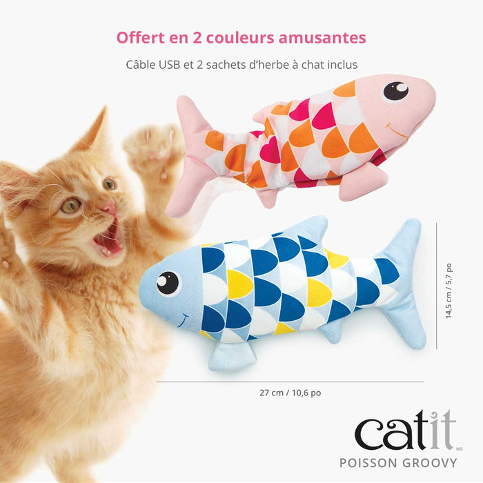 Catit poisson dansant électronique - Jouet Chat - Cat it - Catit poisson dansant électronique