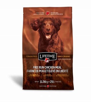Lifetime poulet sans grain élevé en liberté nourriture pour chien (produit du Canada)