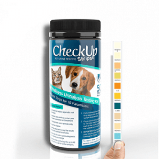 CheckUp Lot de 50 bandelettes de test d'urine pour chats et chiens - SANTÉ CHIEN , CHAT - Coastline global - CheckUp Lot de 50 bandelettes de test d'urine pour chats et chiens