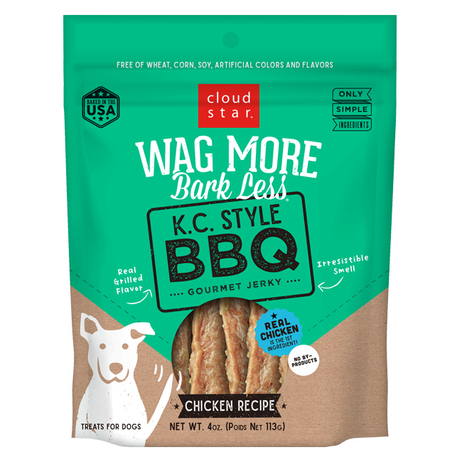 Wag more k.c. style poulet jerky pour chiens