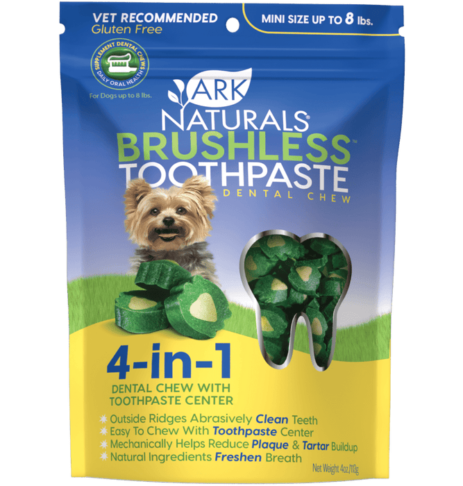 Dentifrices Ark dentaires sans brossage pour chien jusqu'a 8 lb - Hygiène dentaire - Ark - Dentifrices Ark dentaires sans brossage pour chien jusqu'a 8 lb