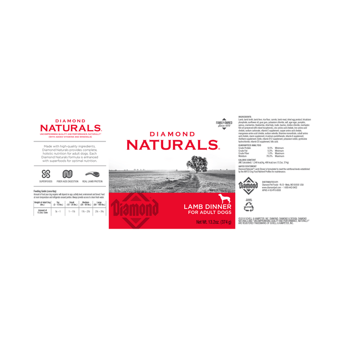 Diamond naturals agneau conserve pour chiot, chien - CONSERVE - DIAMOND - Diamond naturals agneau conserve pour chiot, chien