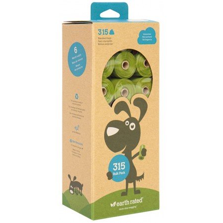 Earth rated sac de ramassage de selles sans odeur - SAC À CROTTES - EARTH RATED - Earth rated sac de ramassage de selles sans odeur