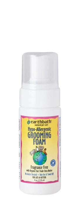 Earthbath mousse nettoyante hypoallergénique pour chats - Shampoing - Earthbath - Earthbath mousse nettoyante hypoallergénique pour chats