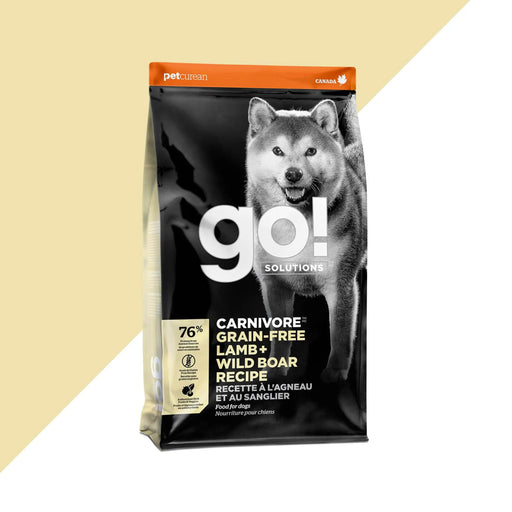 GO petcurean chien carnivore sans grains agneau et sanglier (produit du Canada)