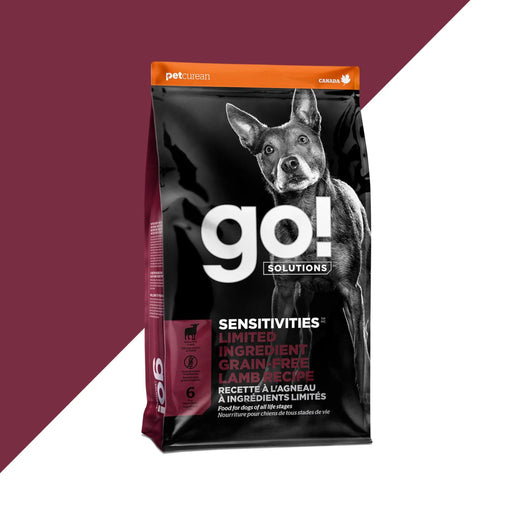 GO petcurean chien sensitivities sans grains agneau