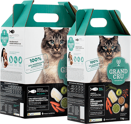 Grand cru poisson déshydratée sans grains nourriture pour chats - Nourriture déshydraté - CaniSource - Grand cru poisson déshydratée sans grains nourriture pour chats