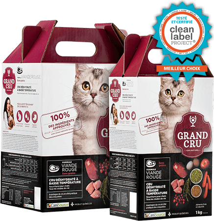 Grand cru viande rouge déshydraté sans grains nourriture pour chats - Nourriture déshydraté - CaniSource - Grand cru viande rouge déshydraté sans grains nourriture pour chats