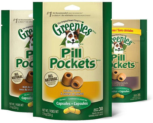 Greenies Gâteries Pill Pockets capsules pour chien 7.9 oz - Gaterie pour Chien - Greenies - Greenies Gâteries Pill Pockets capsules pour chien 7.9 oz