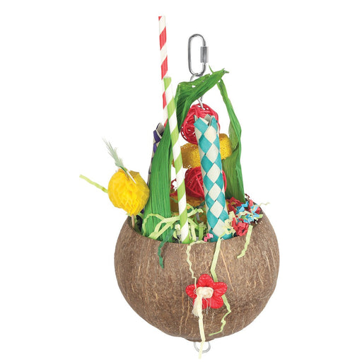 Hari jouet pour oiseaux noix de coco festive - ACCESSOIRE OISEAUX - Hari - Hari jouet pour oiseaux noix de coco festive