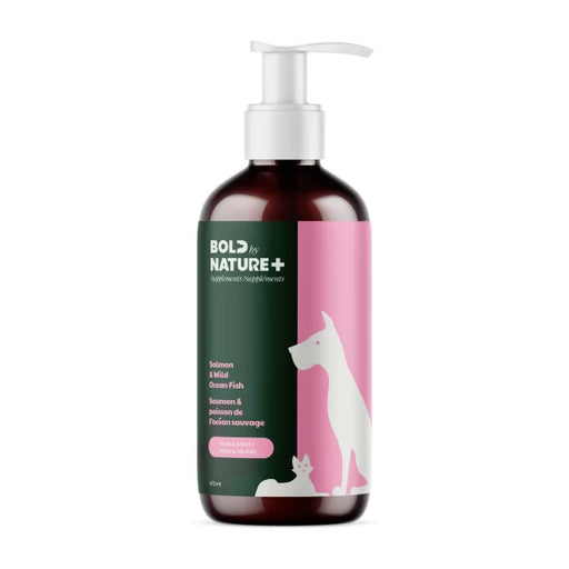 Bold by Nature huile de saumon et de poissons sauvages océaniques pour chiens & chats