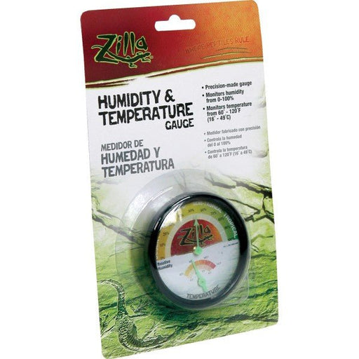 Jauge d'humidité et de température Zilla pour reptile - ACCESSOIRE REPTILE - Zilla - Jauge d'humidité et de température Zilla pour reptile