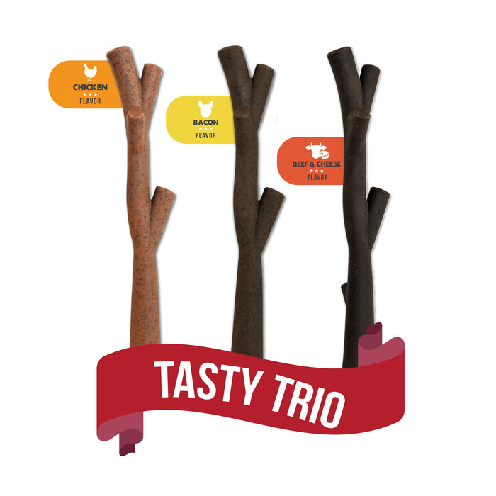 Jouet Nosh trio à mâcher pour chiens - OS - Zeus - Jouet Nosh trio à mâcher pour chiens