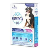 K9 Praventa 360 traitement contre les puces et les tiques pour chiens de très grande taille plus de 25 kg - Puces et Tiques - PARAPET - K9 Praventa 360 traitement contre les puces et les tiques pour chiens de très grande taille plus de 25 kg