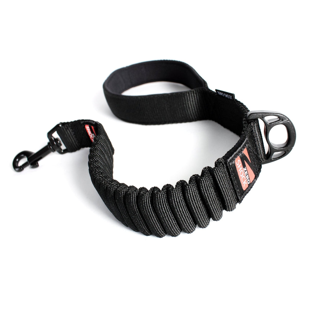 Laisse zero shock ezy dog noir 25 " pour chien - Collier Harnais Laisse - EZYDOG - Laisse zero shock ezy dog noir 25 " pour chien