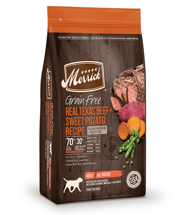 Merrick boeuf et patate douce nourriture pour chien - Chien Nourriture sèche - Merrick - Merrick boeuf et patate douce nourriture pour chien