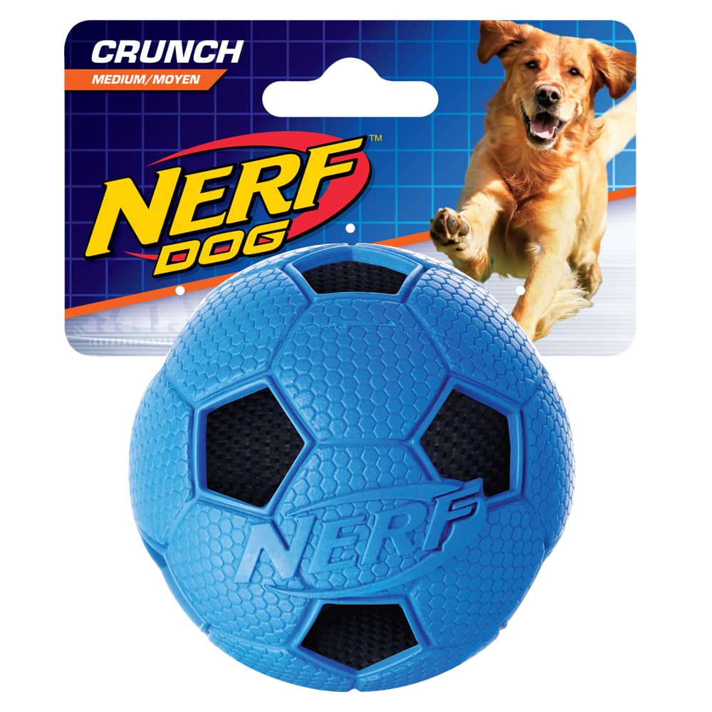 Nerf ballon de soccer en cahoutchouc pour chiens - JOUET CHIEN - Animaux Bouffe - Nerf ballon de soccer en cahoutchouc pour chiens