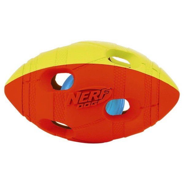 Nerf football en caoutchouc avec lumière LED - JOUET CHIEN - Nerf - Nerf football en caoutchouc avec lumière LED