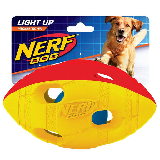 Nerf football en caoutchouc avec lumière LED - JOUET CHIEN - Nerf - Nerf football en caoutchouc avec lumière LED