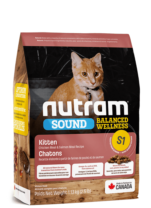 NUTRAM CHATON S1 POULET ET SAUMON (produit du Canada) - Chat nourriture seche - Nutram - #original_value#