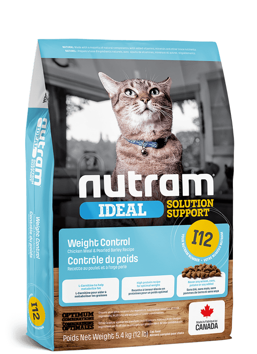 Nutram i12 control de poids nourriture pour chat (produit du Canada) - Chat nourriture seche - Nutram - #original_value#