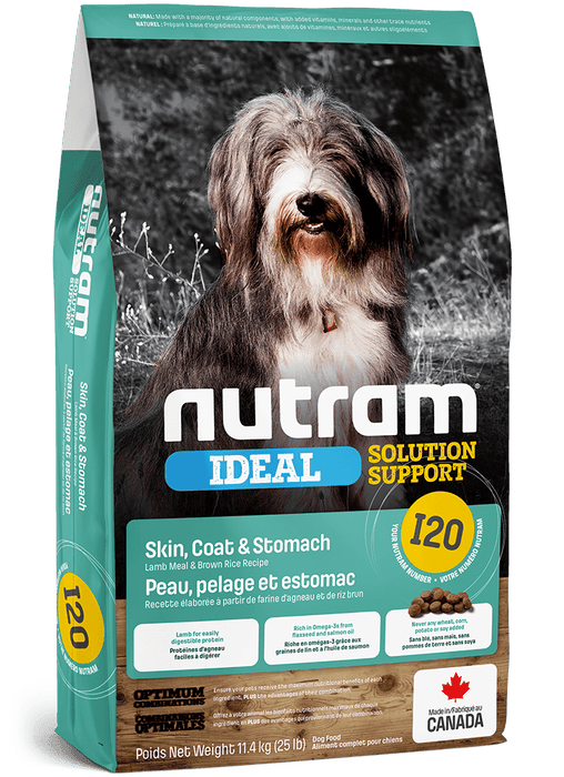 Nutram i20 ideal peau, pelage et l'estomac nourriture pour chiens (produit du Canada) - Chien Nourriture sèche - Nutram - #original_value#