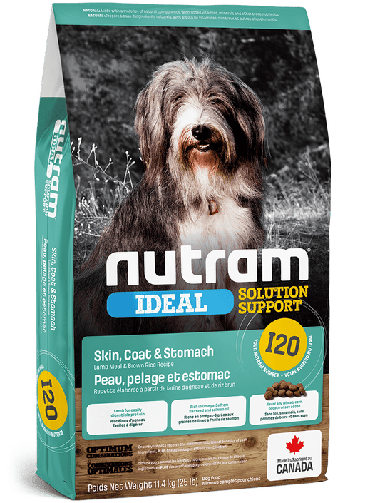 Nutram i20 ideal peau, pelage et l'estomac nourriture pour chiens (produit du Canada) - Chien Nourriture sèche - Nutram - #original_value#