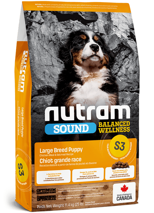 Nutram s3 poulet nourriture pour chiot de grande taille (produit du Canada) - Chien Nourriture sèche - Nutram - #original_value#