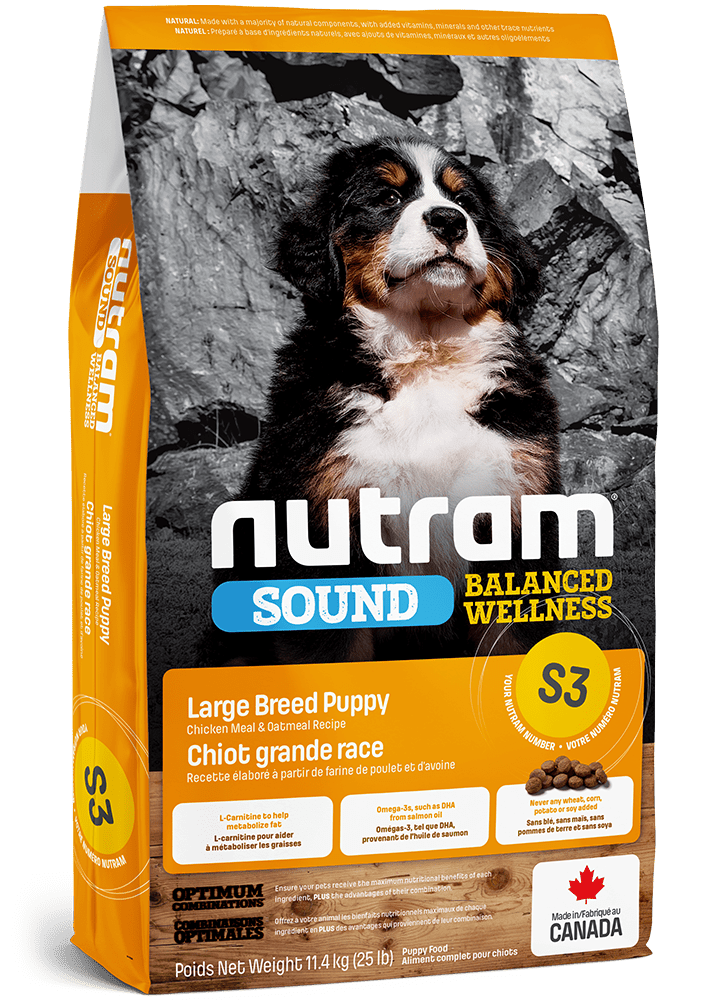 Nutram s3 poulet nourriture pour chiot de grande taille (produit du Canada) - Chien Nourriture sèche - Nutram - #original_value#