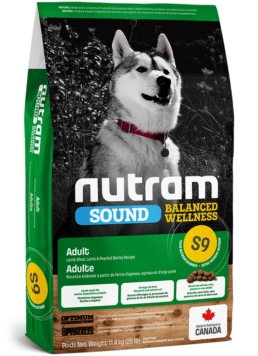 Nutram s9 sound agneau nourriture pour chien (produit du Canada) - Chien Nourriture sèche - Nutram - #original_value#