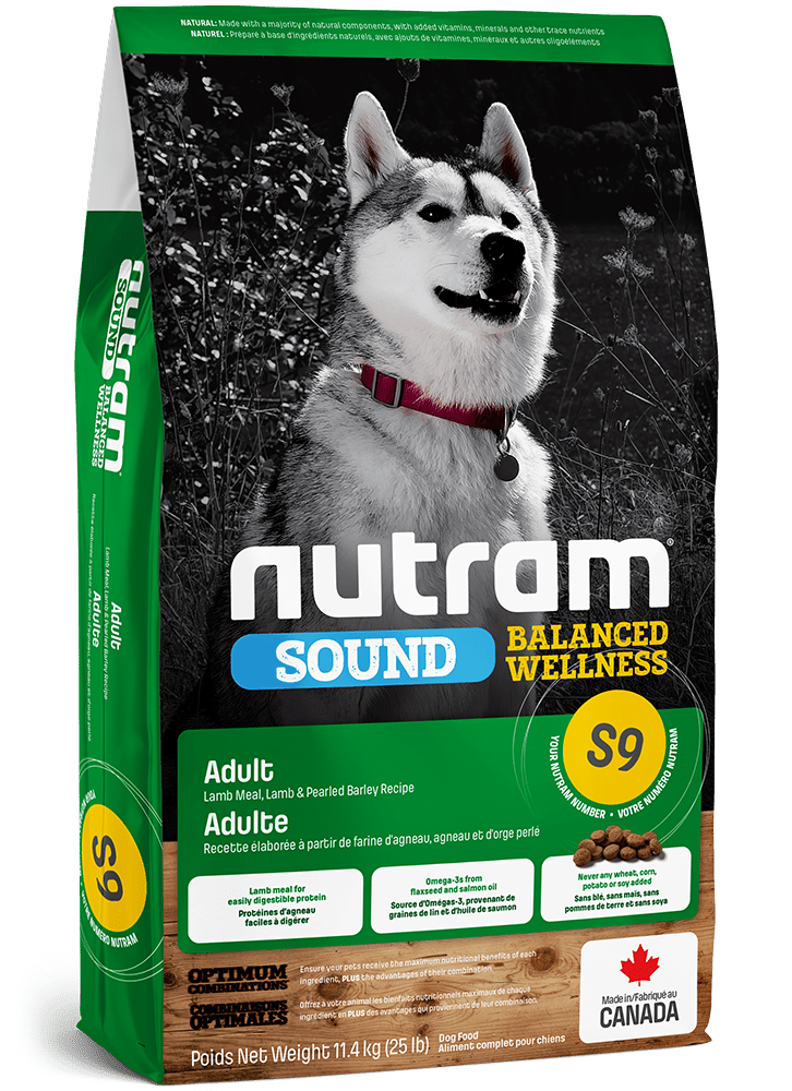 Nutram s9 sound agneau nourriture pour chien (produit du Canada) - Chien Nourriture sèche - Nutram - #original_value#