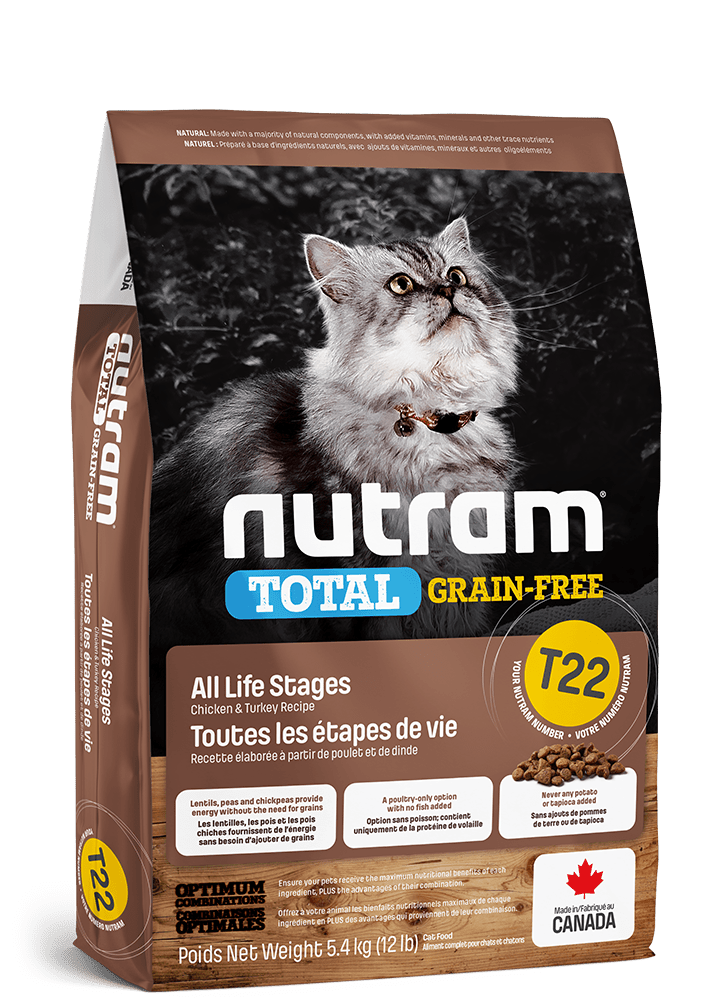 Nutram t22 total nourriture pour chat (produit du Canada) - Chat nourriture seche - Nutram - #original_value#