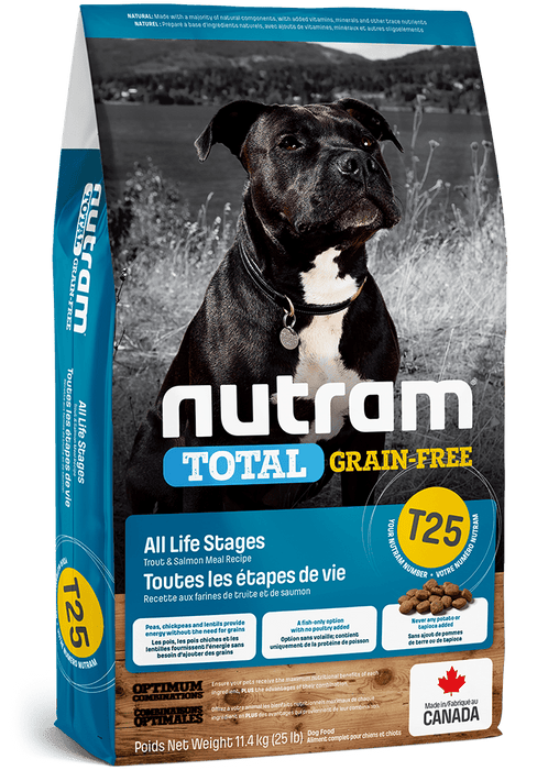 Nutram t25 total sans grains nourriture pour chien (produit du Canada) - Chien Nourriture sèche - Nutram - #original_value#