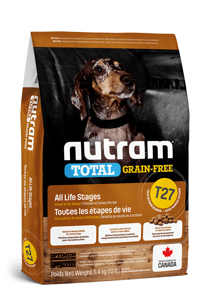 Nutram t27 nourriture pour chien petite race (produit du Canada) - Chien Nourriture sèche - Nutram - #original_value#